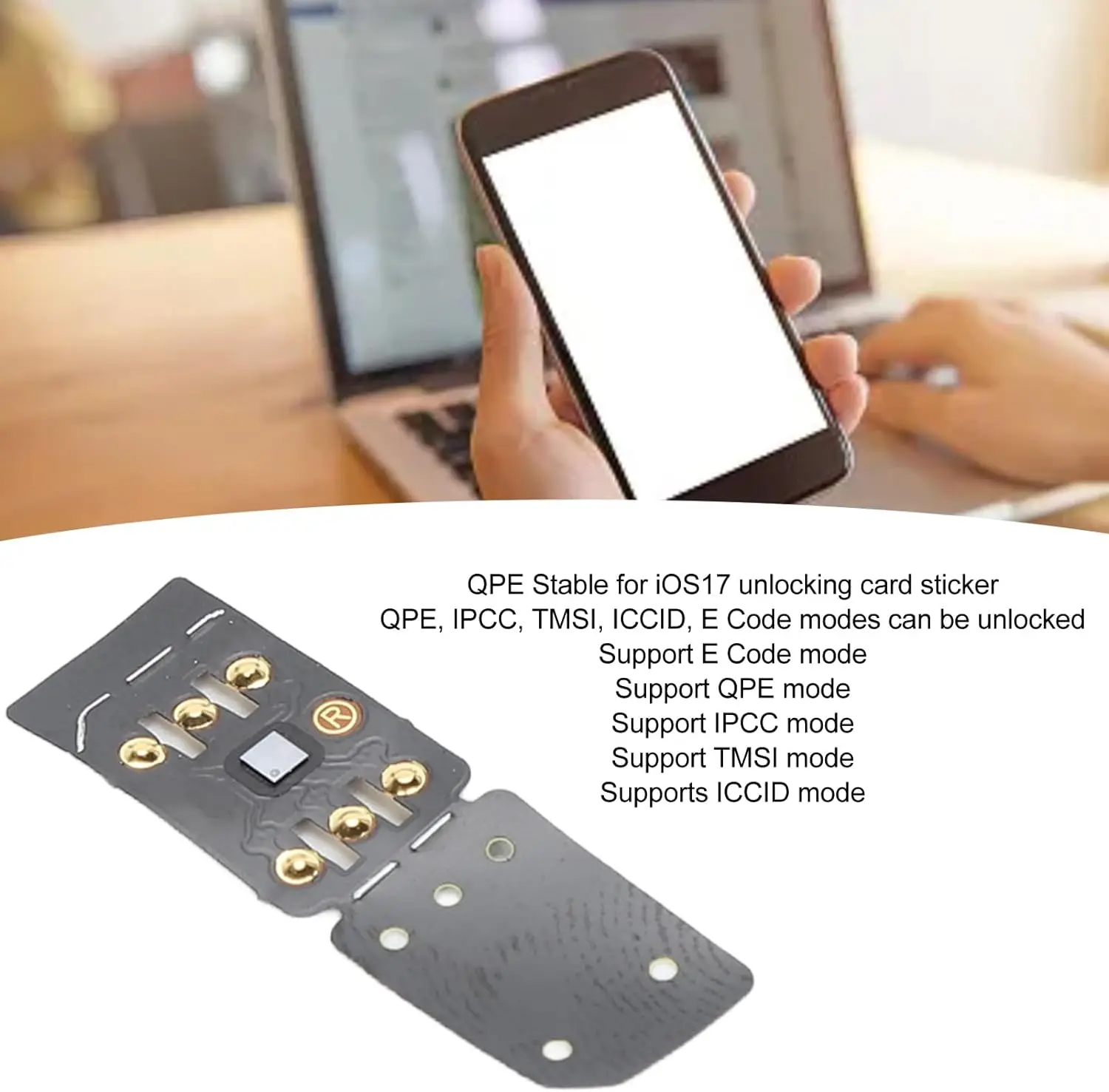 R SIM19 Automatic Unlocking Mode ICCID TMSI for Phone X XS 11 12 13 14 15 for iOS 17 5G Double Sided Sticker Editable ICCID TMSI