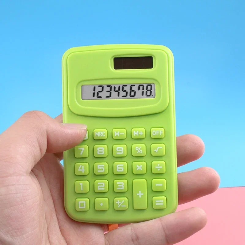 Mini Calculator Children's Portable Calculator Candy Color Design Cute 8 Digits LED Calculatrice Student Calculator