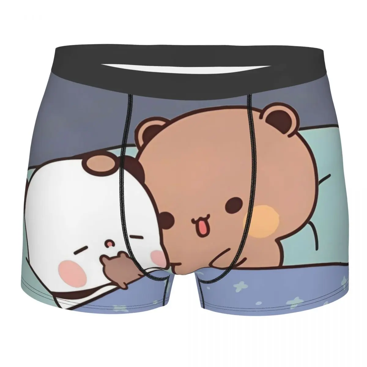 

Men's Bubu Yier Beer Cartoon Boxer Briefs Shorts Panties Polyester Underwear Male Sexy Underpants