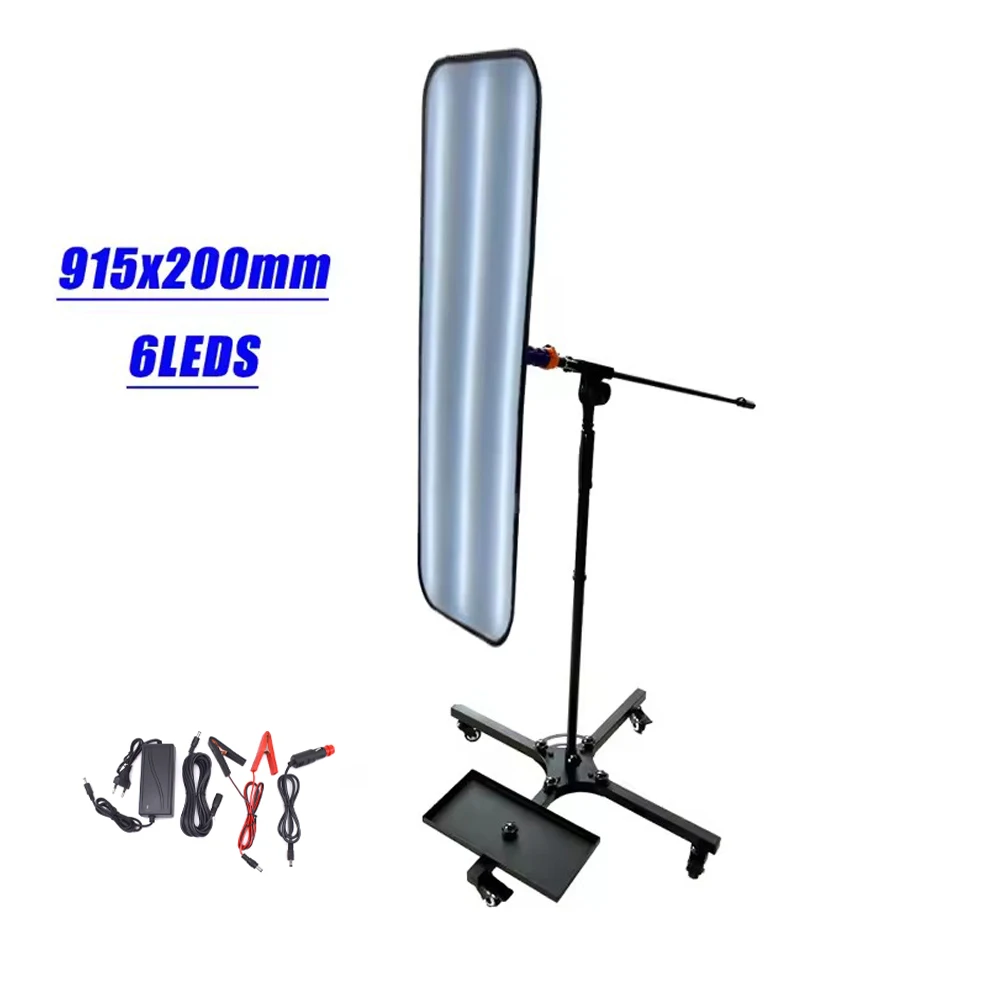 إطار دعم أرضي كبير Pdr مصباح ليد 6 مصابيح LED لأدوات إصلاح دنت السيارة بدون طلاء #3