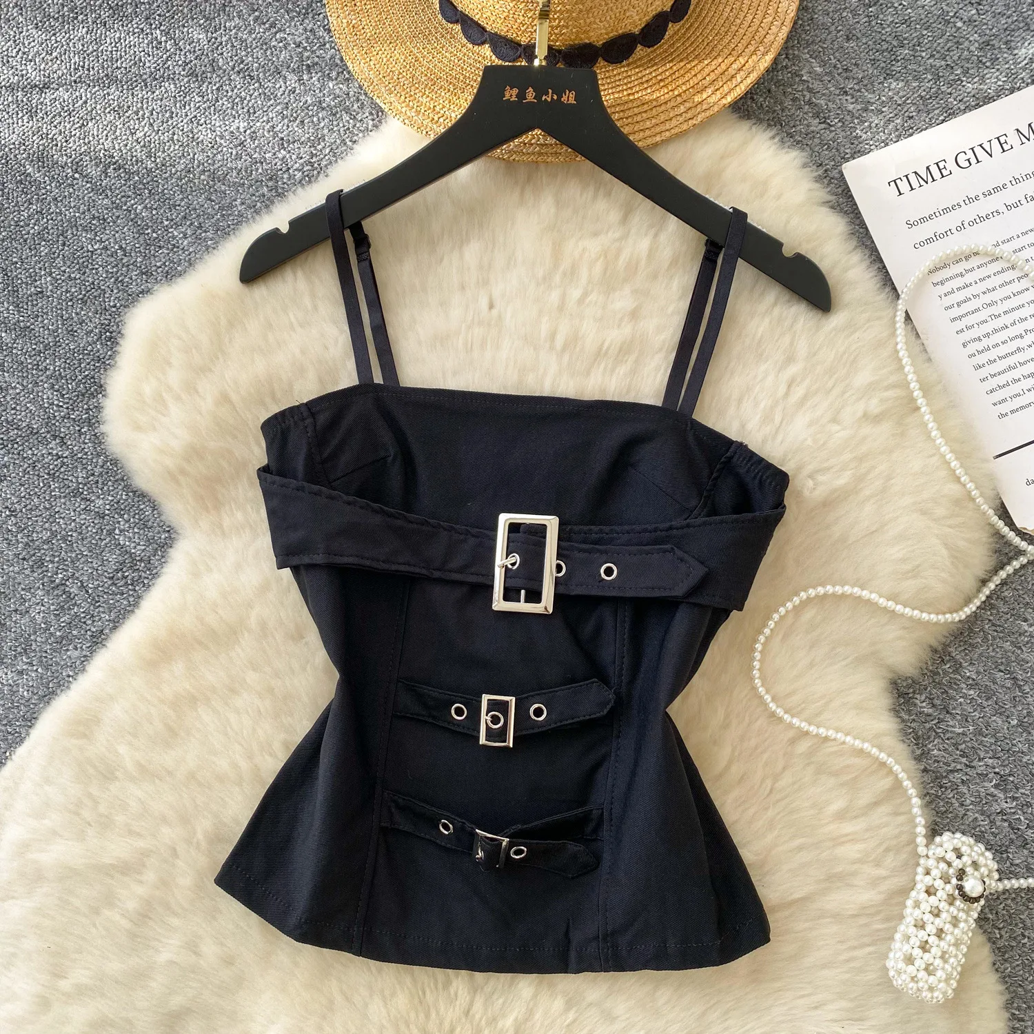 Camis Women Tops Short Top Strapless Sleeveless Tanks Sexy Slim Fit Y2k Streetwear Elegant Splice Work Sheath Tight Waist 2025