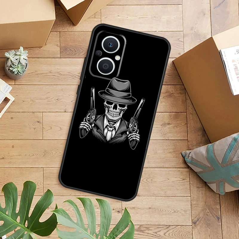 Death Skull Bones Clown Circus Case For OPPO Reno 8T 4Z 5Z 10 Pro 4 5 6 7 8 Lite OPPO Find X2 Lite X3 Neo X5 X6 Pro Cover