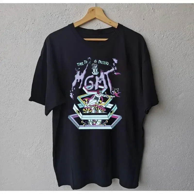 MGMT Band Time To Pretend Black T Shirt Cotton All Size MK021
