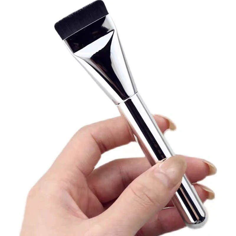 1pc ultra fino fundação escova leve e fina escova de rosto plana contorno escova fundação creme pincéis de maquiagem