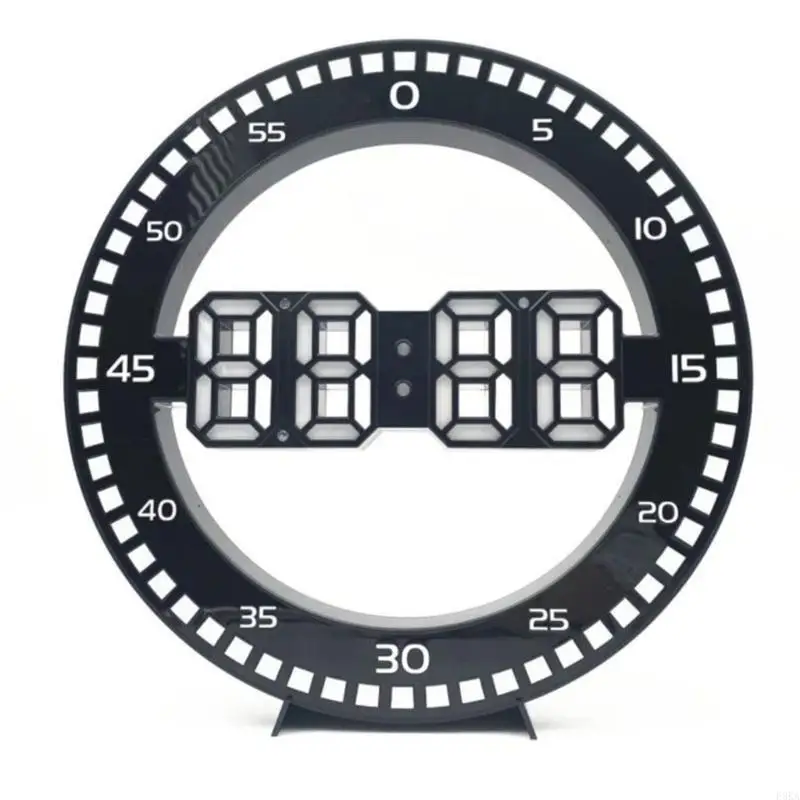   Contemporary LED Jump Second Wall Clock Clear Number Low Power Consumption Durable