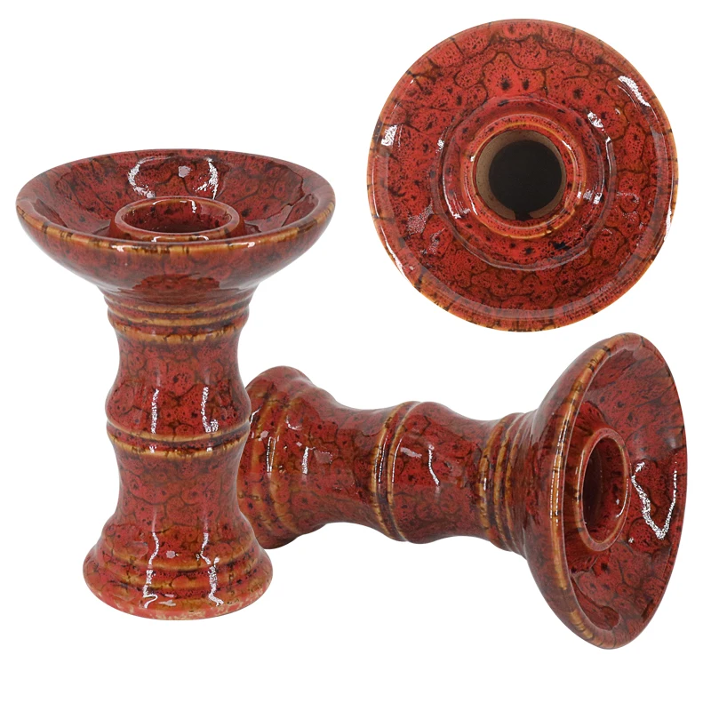 New Styles Single Hole Hookah Tobacco Bowl Glazed Ceramic Shisha Head Sheesha Narguile Chicha Cachimbas Accessories Vattenpipa