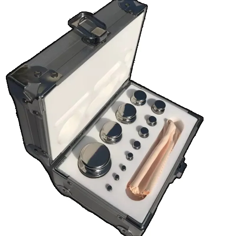 وزن E2 F1 F2 M1 500 جرام مختبر الدقة التوازن كتلة المعايرة معايرة مقياس الوزن الفولاذ المقاوم للصدأ اختبار الوزن مجموعة