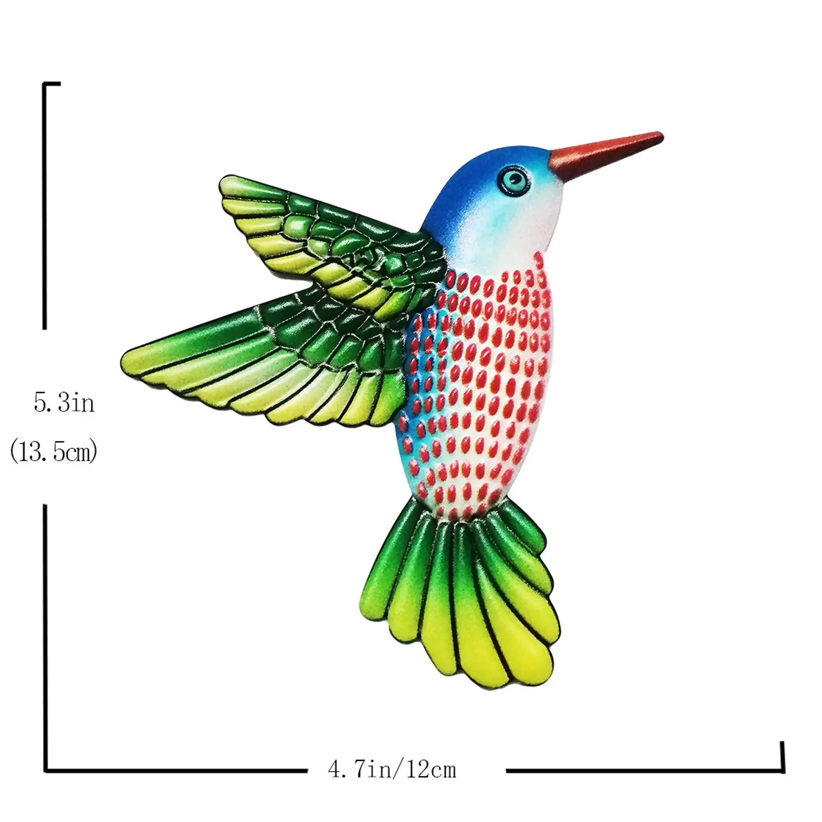 Kolibri-Zaunkunst für den Außenbereich, hängende Dekorationen für Wohnzimmer, Schlafzimmer, Garten