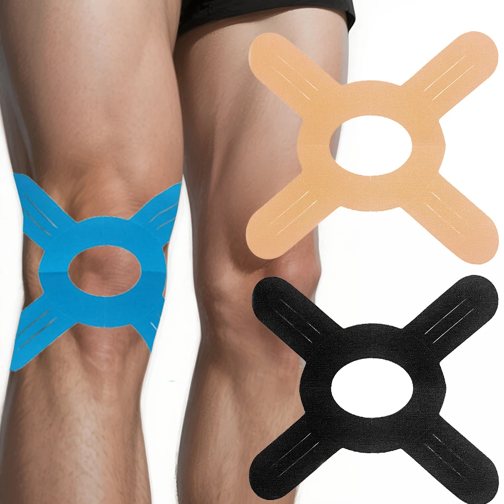 5 Stück Kinesiologie-Tape für Knie, Kniestützband, vorgeschnittenes Knieband für Kniestabilität, Sportband, kinetische Klebebänder für Knie – Detail 1