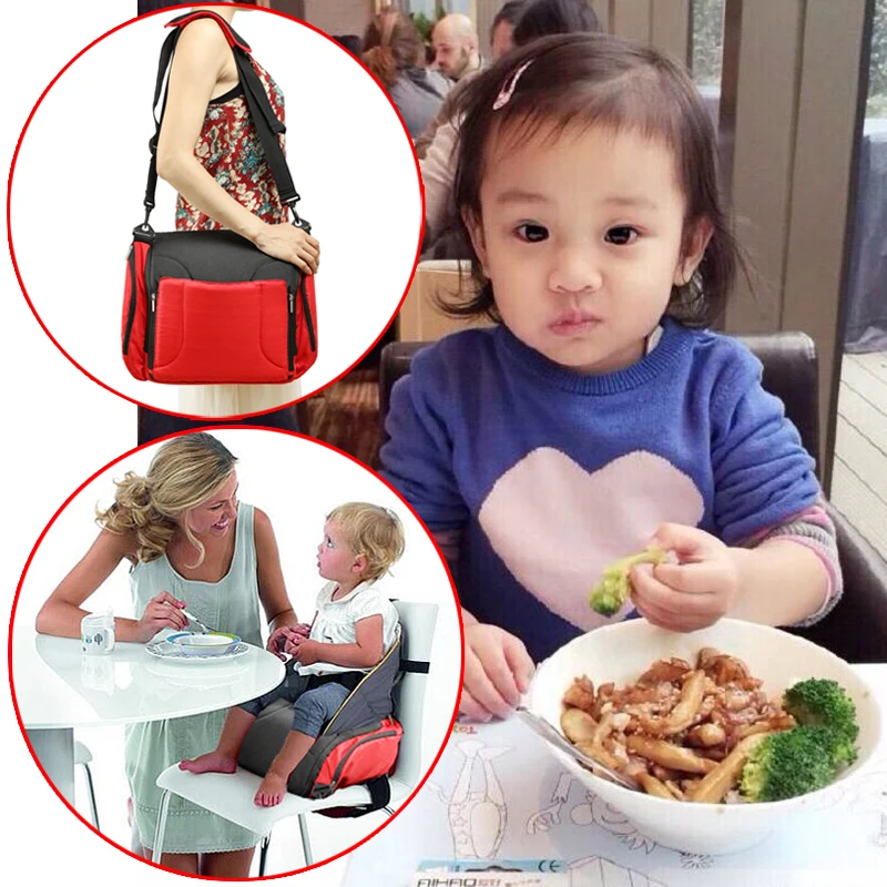 Kursi Makan Bayi Lipat Ultra Portabel Dapat Menjadi Tas Ibu, Tas Multifungsi Banyak Kantong Kursi Bayi Mode