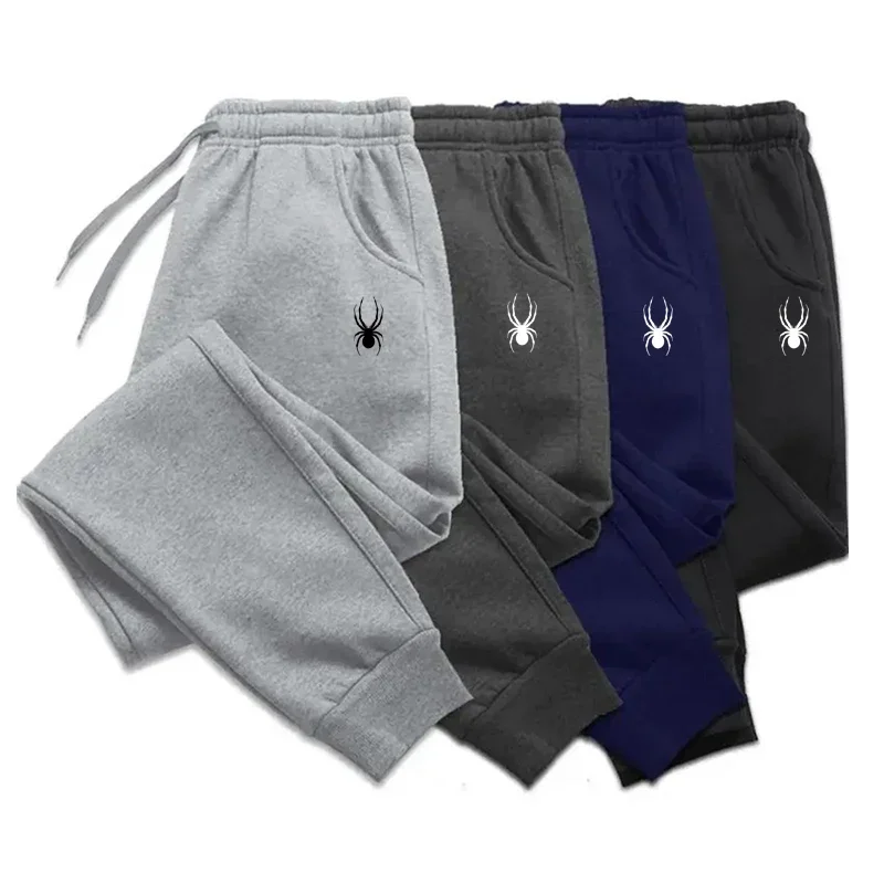 Men's Casual Fleece Drawstring Jogging Pants Running Pants Gym Pants Lettering Print Workout Fall Winter