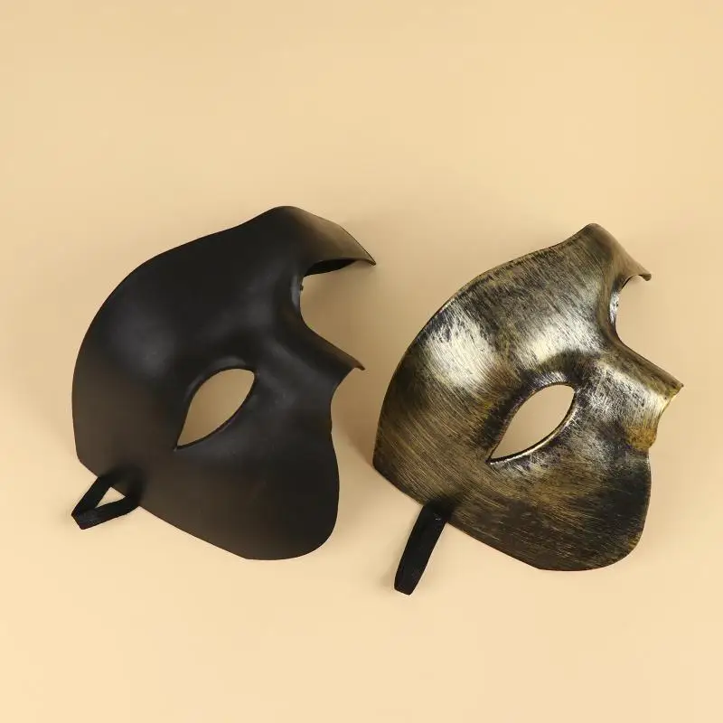 Phantom Cosplay Halbgesichtsmaske Hochwertig Leichtgewichtig Langlebig für Maskenball Karneval Themenveranstaltungen – Detail 6
