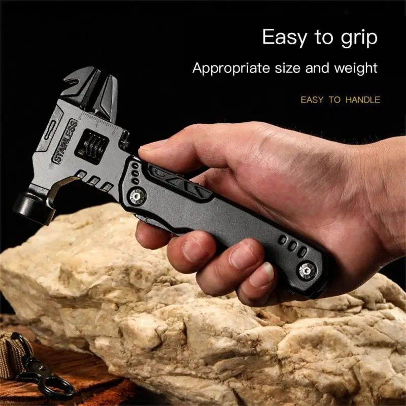 New Multifunctional Wrench Hammer Knife Pliers Outdoor Camping Survival Tool Labor Saving Tool Stainless Steel Multi-tool Knife