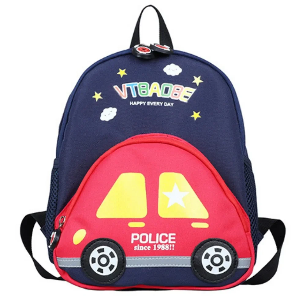 Kawaii Lightweight Car Backpack Anti-lost Girls Boys Cartoon Schoolbag Kindergarten School Bag for Children Estuches Escolares