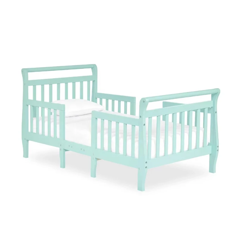 

New Mint Green Children's Bed Convertible Children's Chair/Children's Sofa Multifunctional Crib Wooden Children's Bed