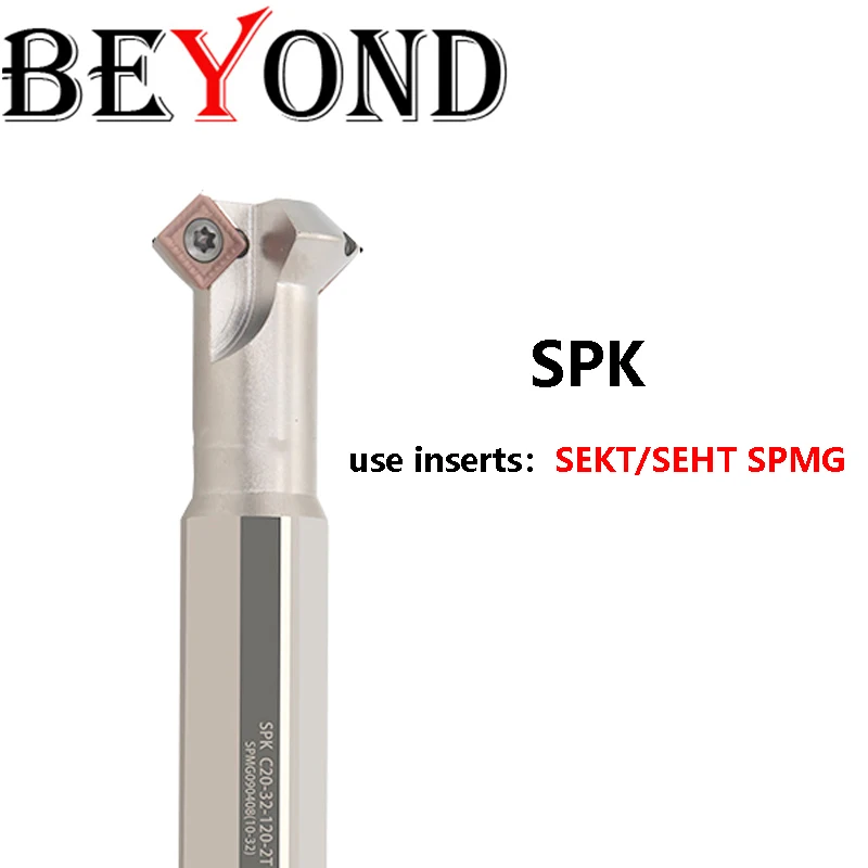 Além de Spk C1216-110 C1623-120 C20-25-130 Fresa Chanfradura Faca Ferramentas Uso Inserções de Carboneto Sekt Seht Spmg Endmill