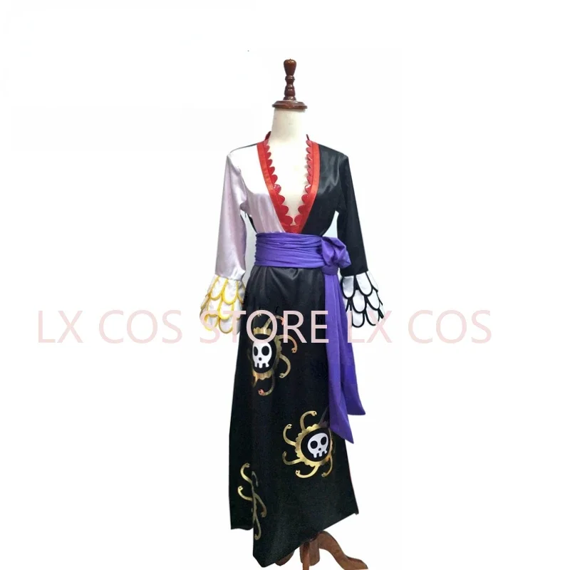 Anime Boa Hancock Cosplay With Cloak Boa Dress Costume Custom Made Sailor Suit Halloween Costumes view 2