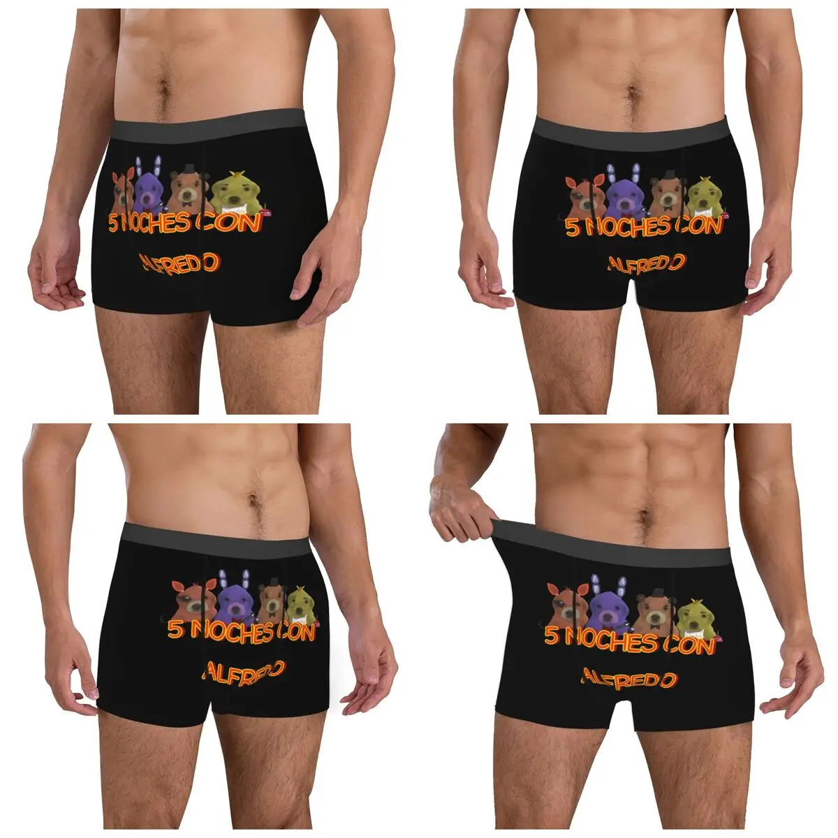 الملاكم السراويل 5 Noche Con Alfredo سراويل الرجال الملابس الداخلية الناعمة ل أوم رجل صديقها هدية