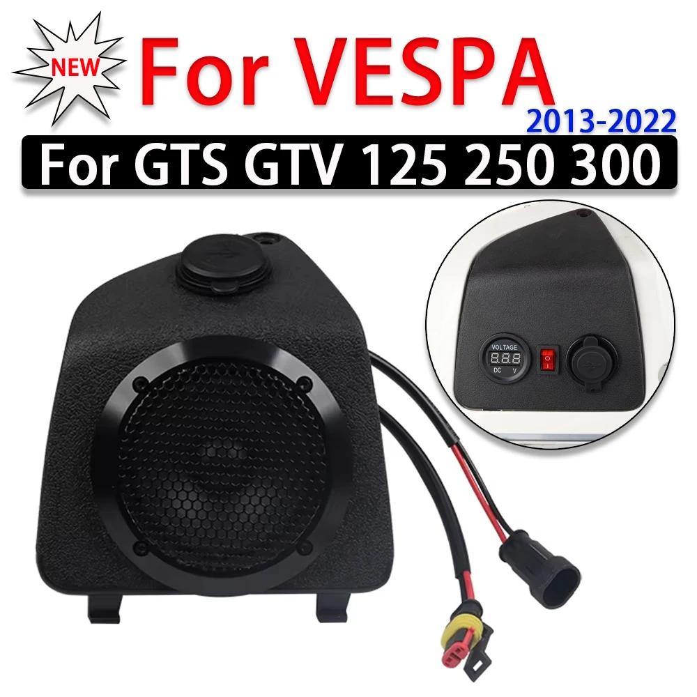 

Scooter Mobile Phone Dual USB Charger Voltmeter Voltage Display Cigarette Lighter For Vespa GTS 125 250 300 GTS300 Accessories