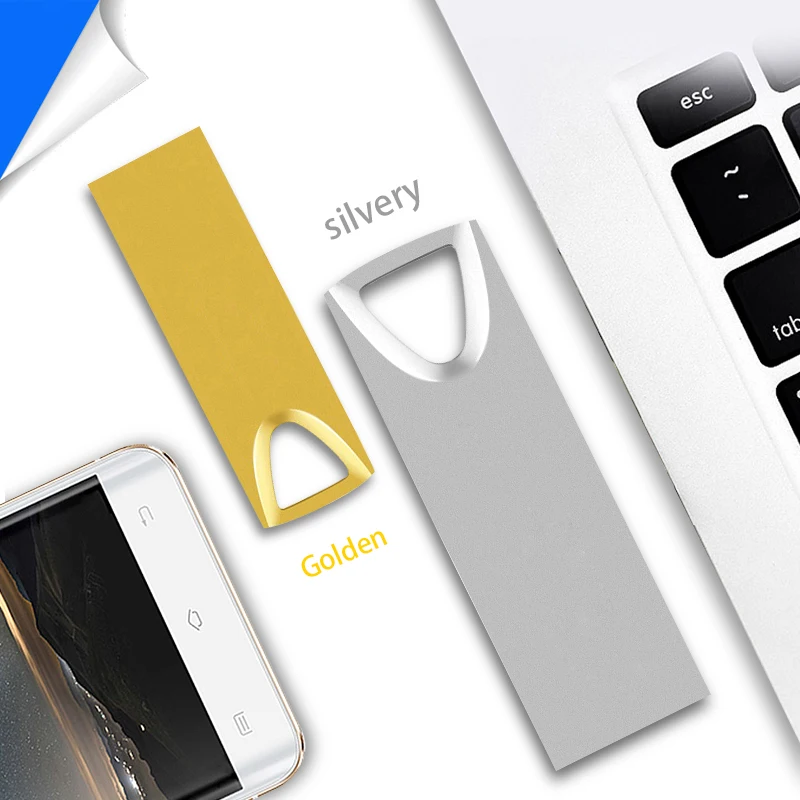 USB Pen Drive Full Color High Speed 2.0 Usb Flash Drives 64GB 32GBTOP Quality Metal Memory Stick 16G 128GB Pen Driver Cle