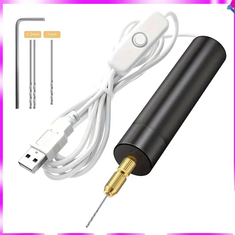 

Электрический мини-дрель N96R с USB-питанием, набор инструментов для гравировки и сверления, роторный инструмент, гравер-ручка, инструменты для ювелирных работ с насадками, электроинструменты