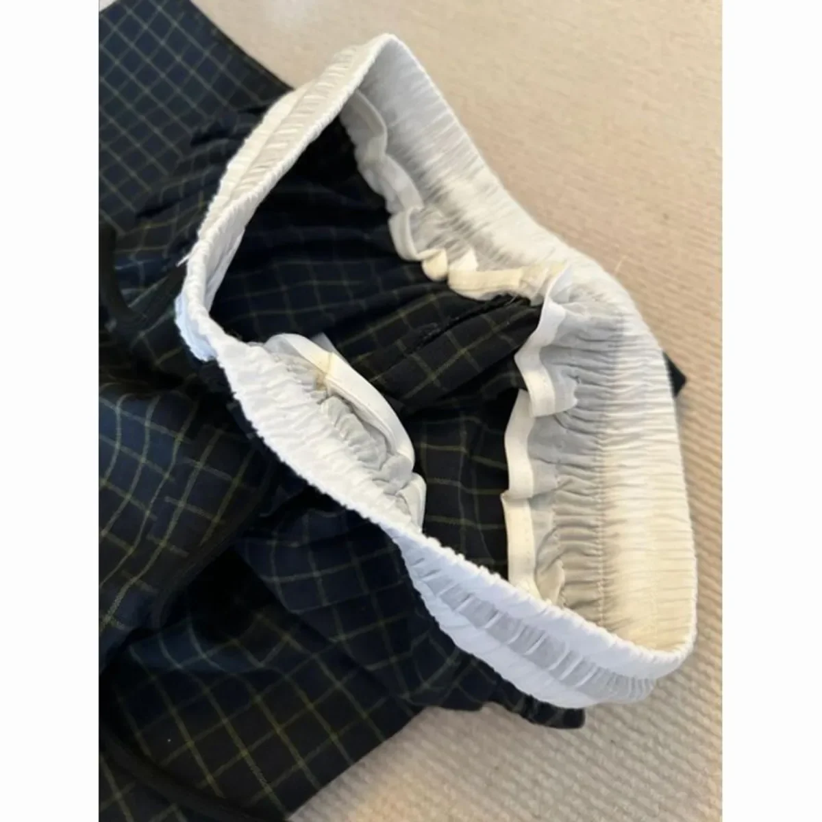 2025 Versatile Exquisite Plaid Loose and Wide Leg Summer Casual Simple and Fashionable Women's Hiking and Outdoor Sports Pants