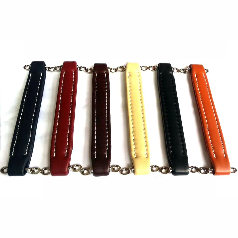 

Сменная винтажная кожаная ручка для гитары с металлическими усиленными стержнями и комплектом крепления винта для динамика