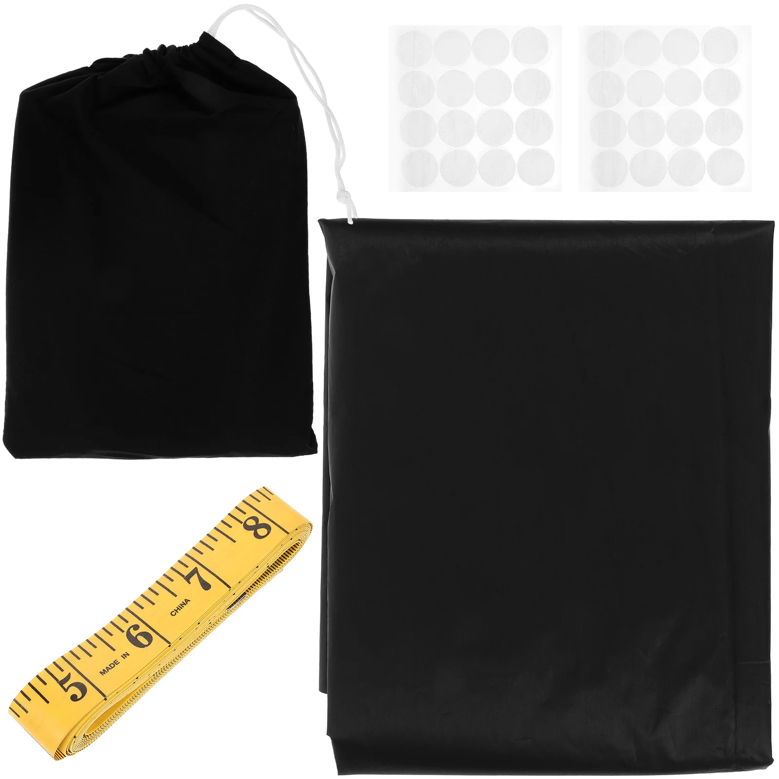 

1 set 1 Set Blackout Shades Portable Window Curtains Cuttable Light Blocking Blinds Darkening Covers For Bedroom Office Travel