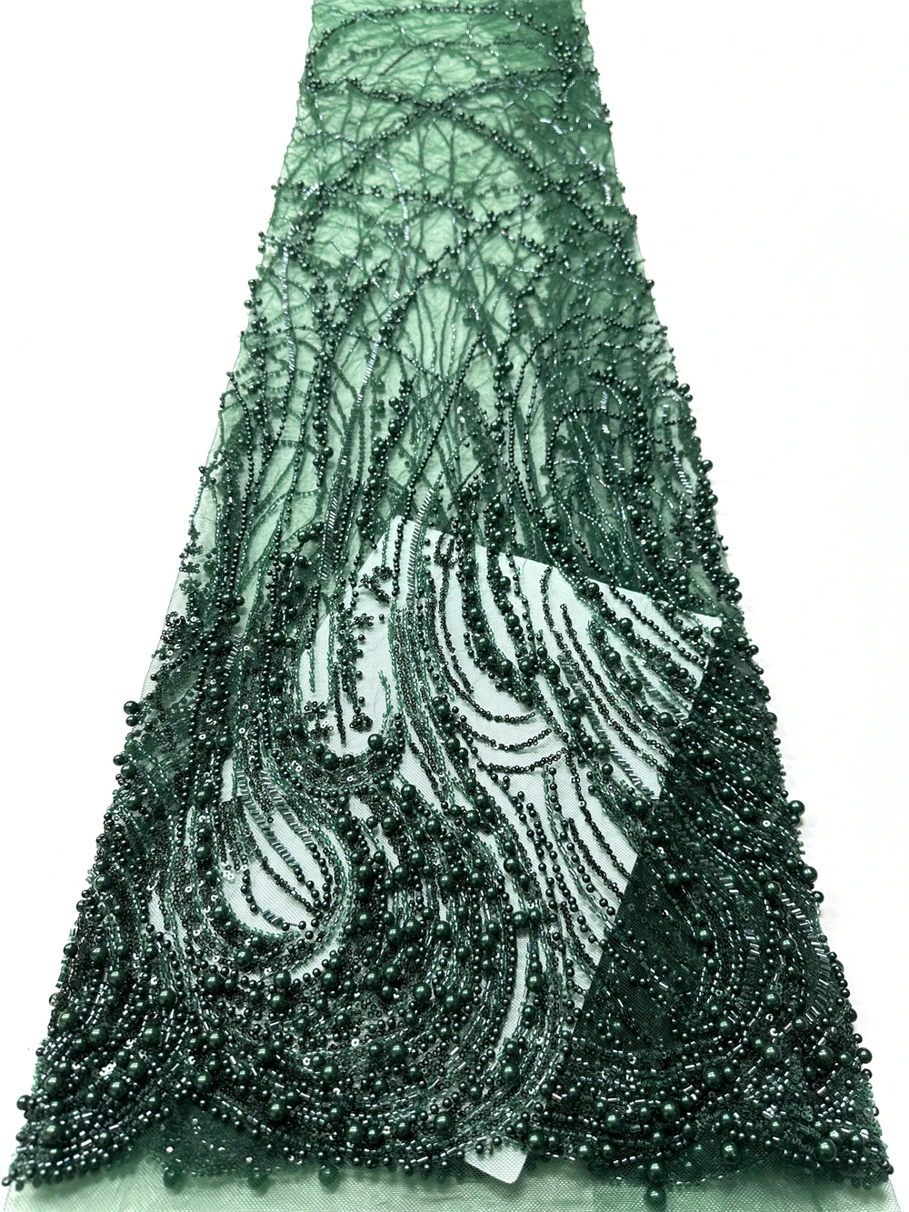 African Lace Fabric 2026 Sequins Beaded Embroidery Groom Nigerian Bridal High Quality French Tulle Lace Fabric For Wedding Dress