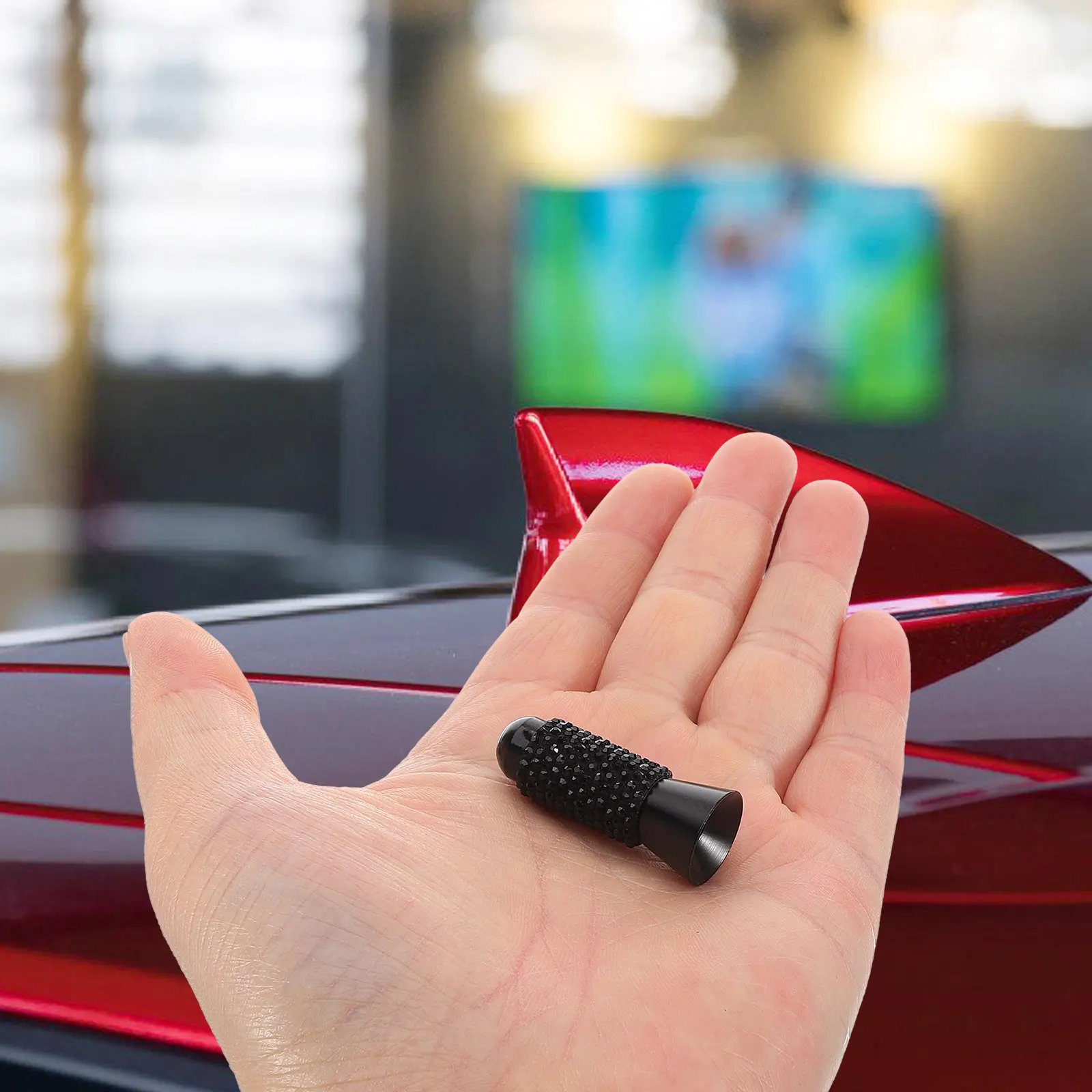 

Блестящая универсальная автомобильная антенна 35 см, водонепроницаемая, легко устанавливаемая, аксессуар для грузовиков и легковых автомобилей, белая автомобильная антенна