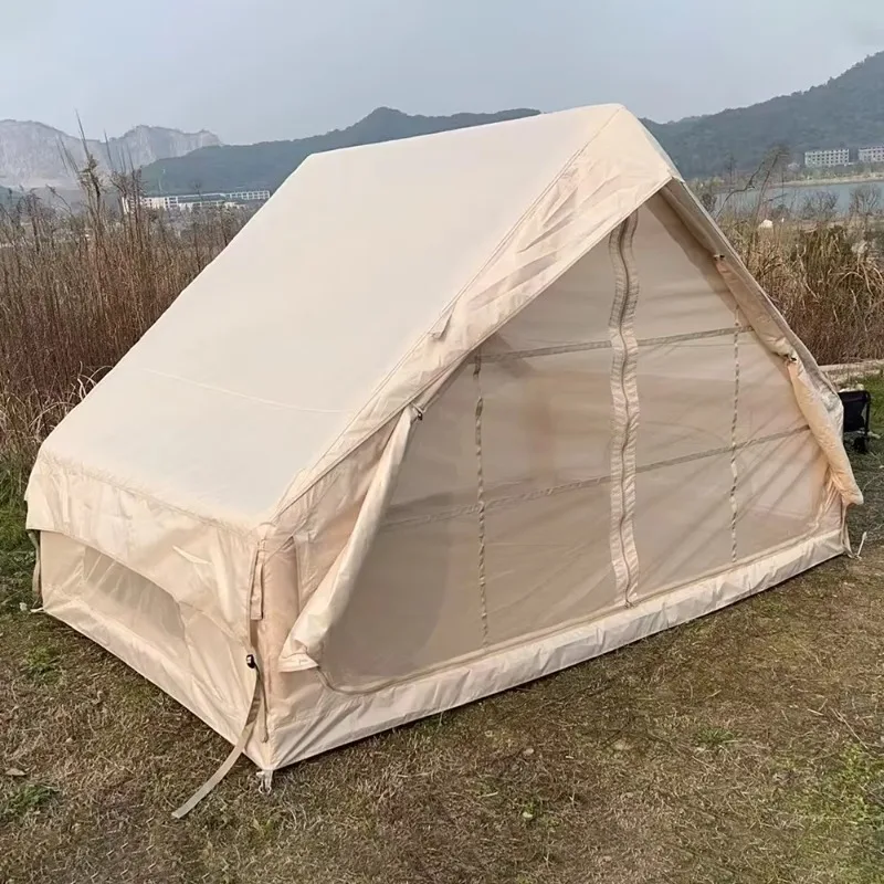 #￥OEM Cabin Tent Air-Filled Frame Quick Open Luxury Durable Airtight Automatic Inflatable Camping Tent for Sale