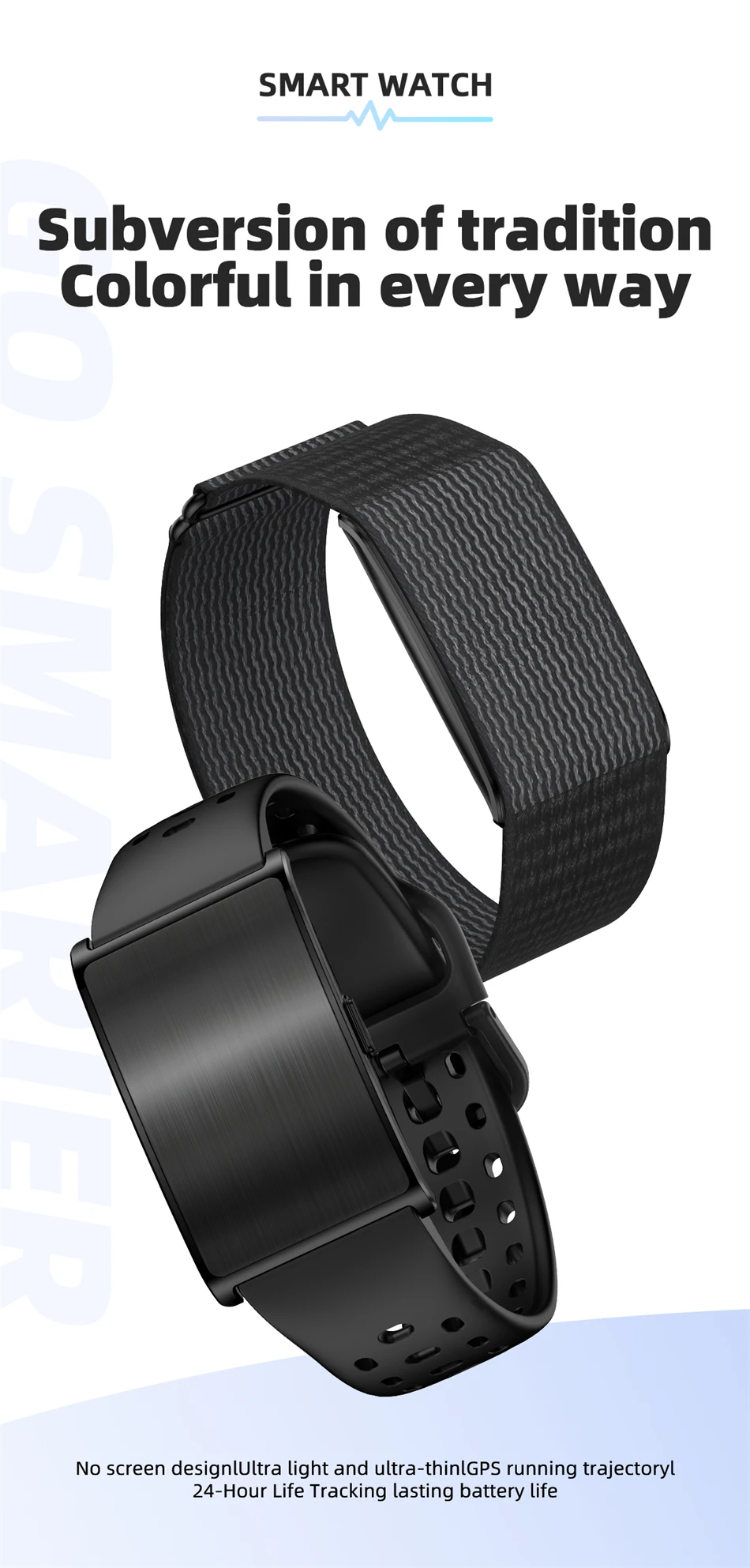 Neue GPS-Track AI Gesundheit Armband Herzfrequenz Blutdruck HRV Monitor Anruf Erinnerung Smart Watch Sport Band Fitness Tracker – Detail 1