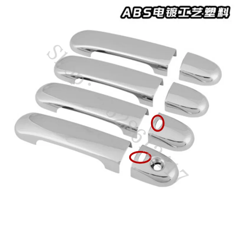 Car styling Fit For  2005-2010 Nissan Versa Tiida Latio ABS Chrome Door Handle Bowl Door handle Protective covering Cover Trim