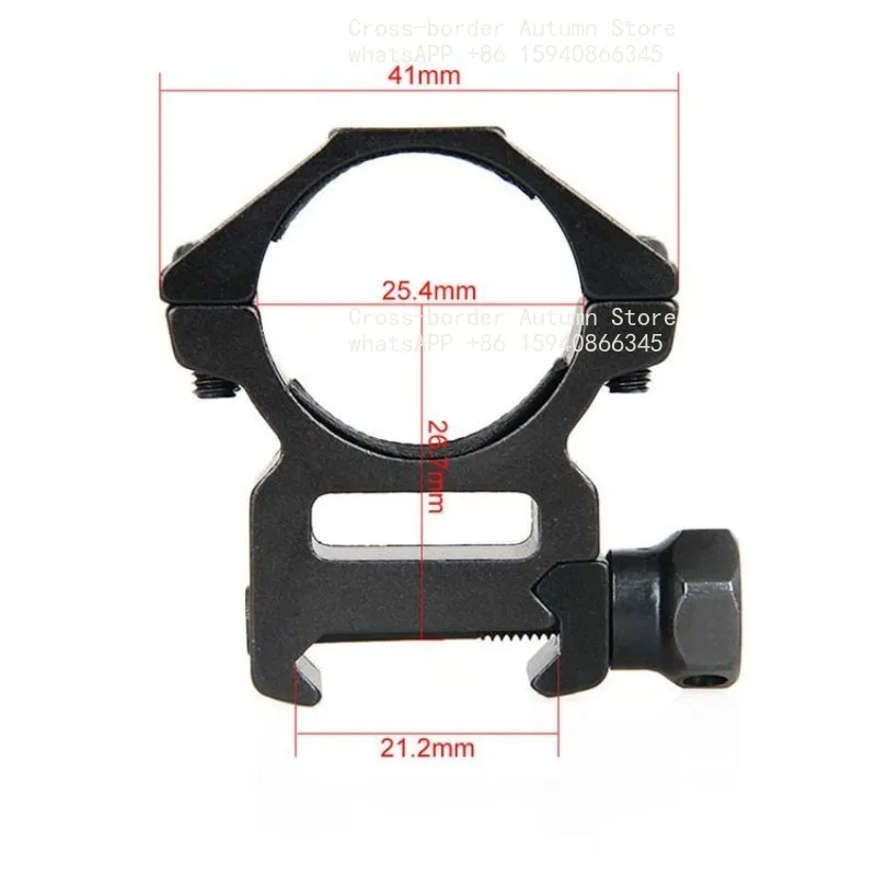 Optical Outdoor 25.4mm Double Row Medium Wide Pipe Clamp Bracket Bracket Flashlight Clamp