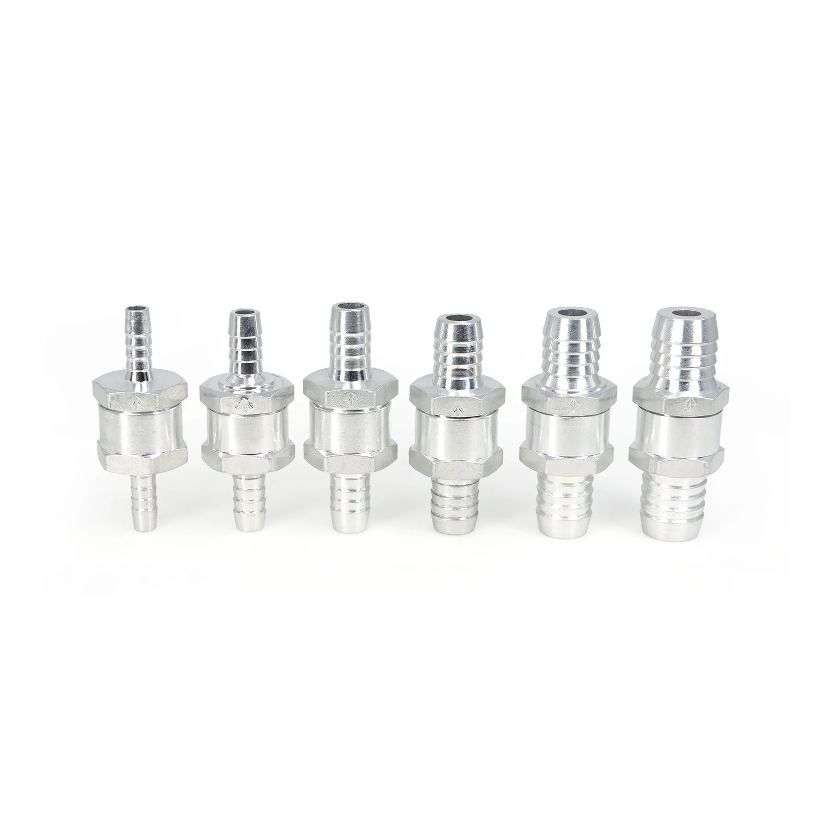 2/5/10P 6/8/10/12/14/16mm One Way Valve Aluminium Alloy Non Return Check Waves One Way Fit Carburettor Low Pressure Fuel System