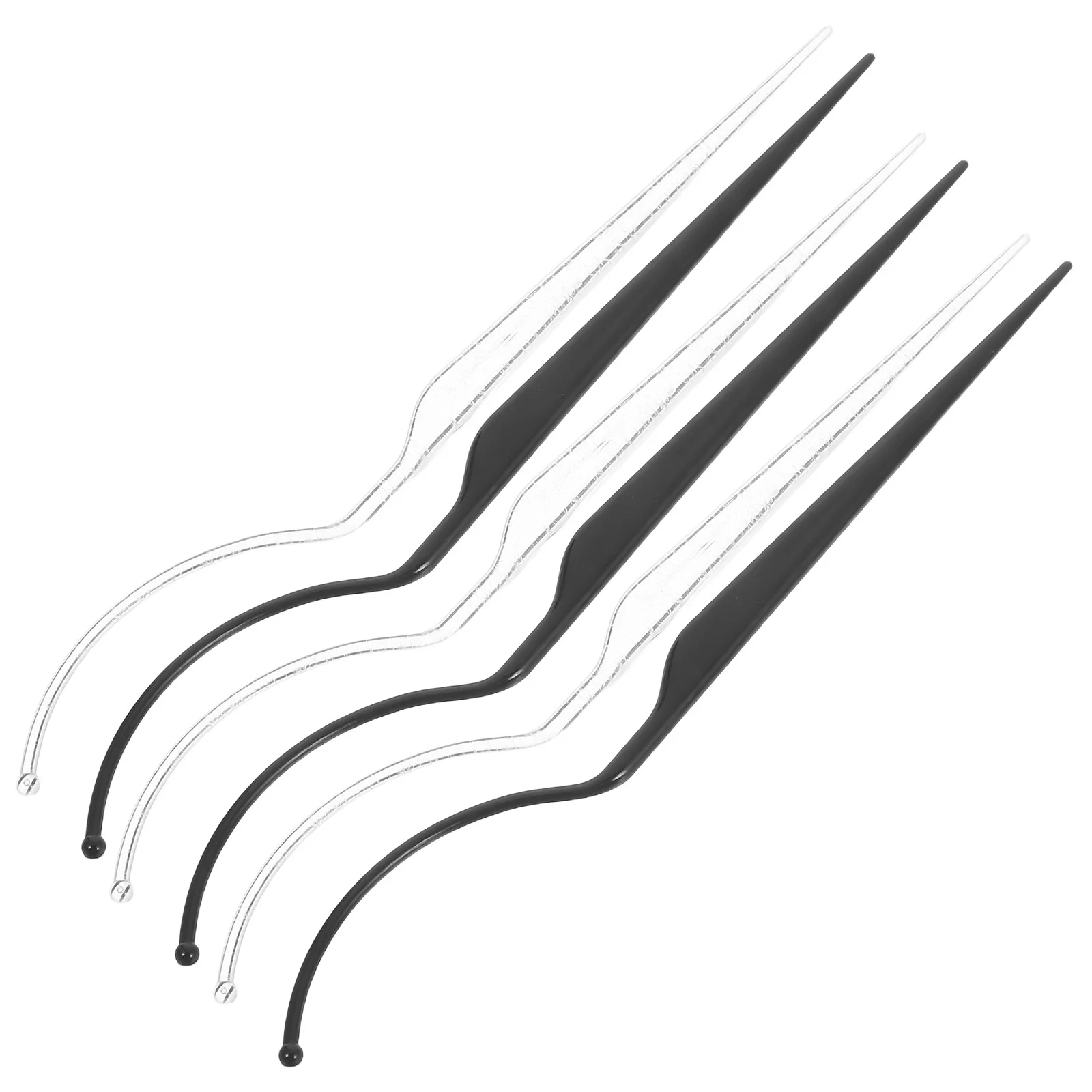 6 قطع من رف عرض الرموش القابل للتعديل، تصميم فريد لمحبي المكياج، بلاستيك متين أسود شفاف