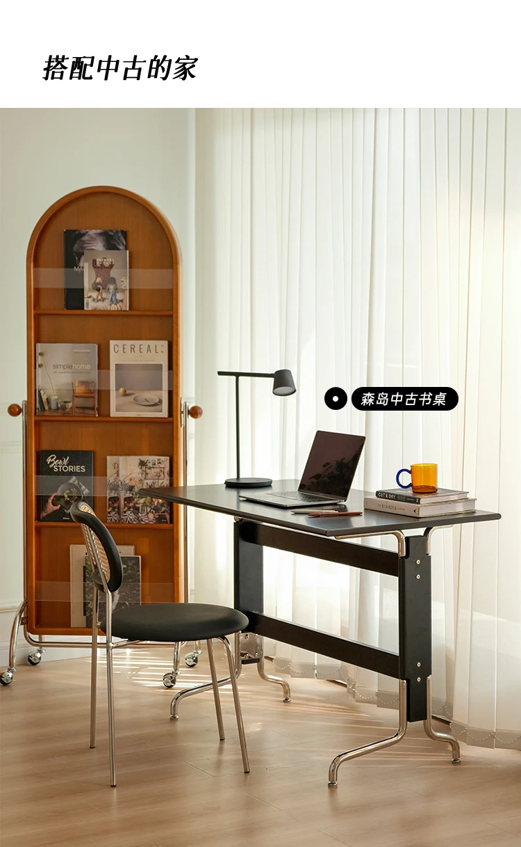 Laaazypark Medieval Gallery Mirror Removable Magazine Rack Mirror  Vintage Bookshelf Storage