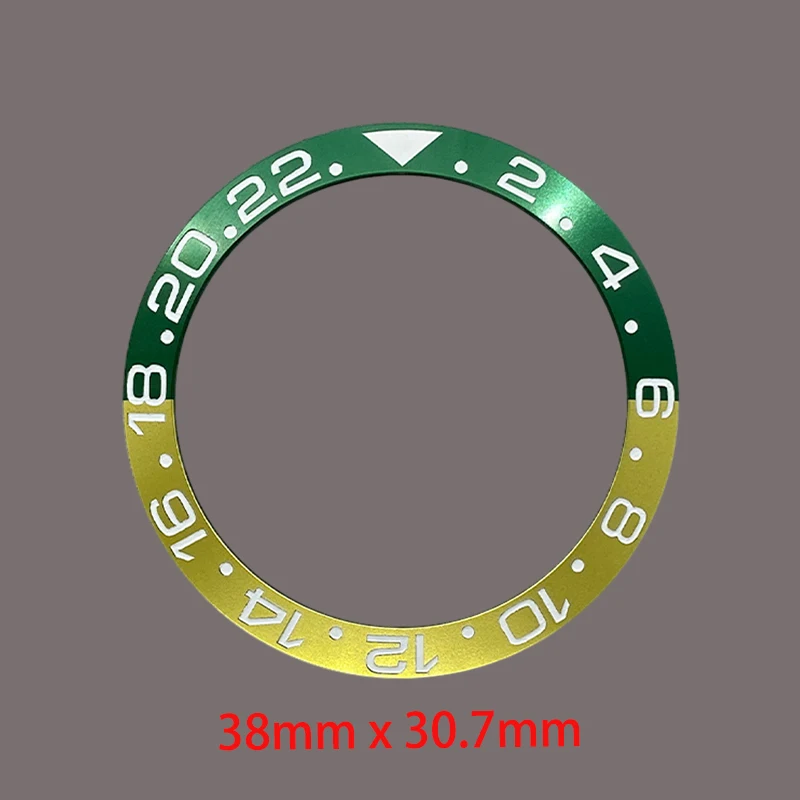 Mod 38mm カーブドアルミニウムウォッチベゼルインサートリング SUB SKX007 SKX009 SRPD GMT NH35 NH36ムーブメント対応 メンズ腕時計改造パーツ