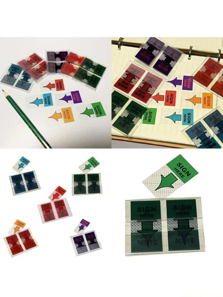 250Pcs Sign Here Tabs for School Annotating Books Reading, Easy to Post Sign Here Stickers File Tabs for Notary Books
