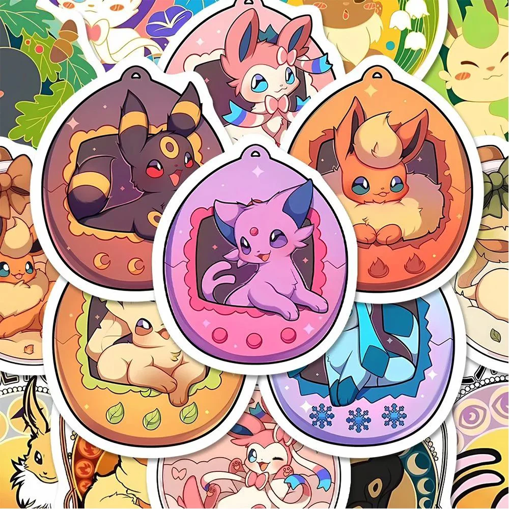 

10/30/54pcs Cute Pokemon Eevee Stickers Anime Decals Decorative Stationery Phone Laptop Kawaii Cartoon Graffiti Sticker Toy Gift