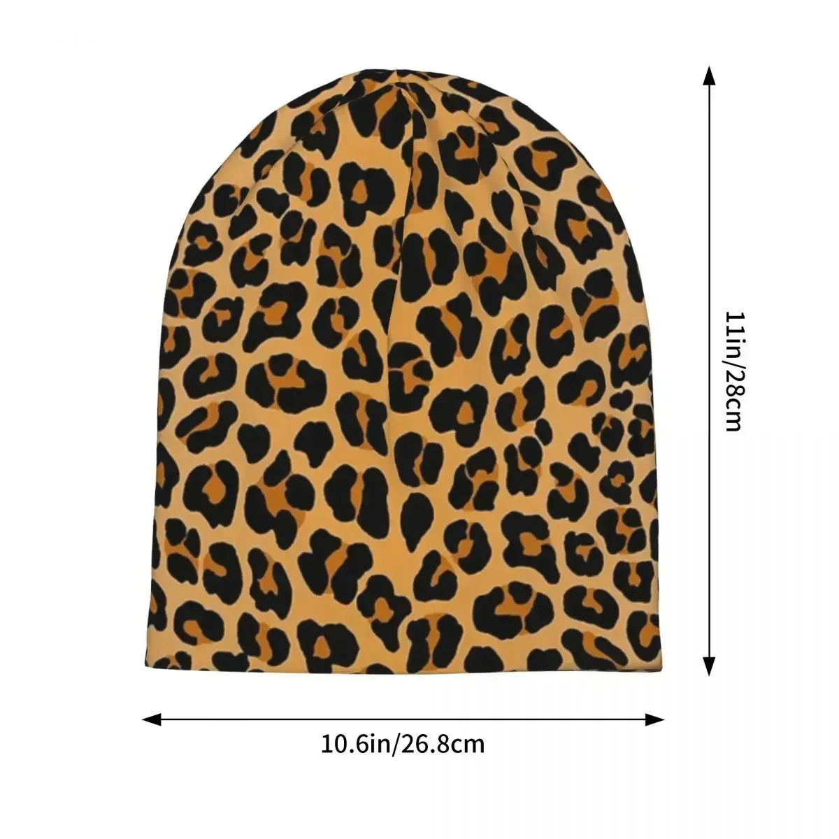 Leopard Print Men Women Adult Beanies Caps Knitted Bonnet Hat Warm Fashion Autumn Winter Outdoor Skullies Hats