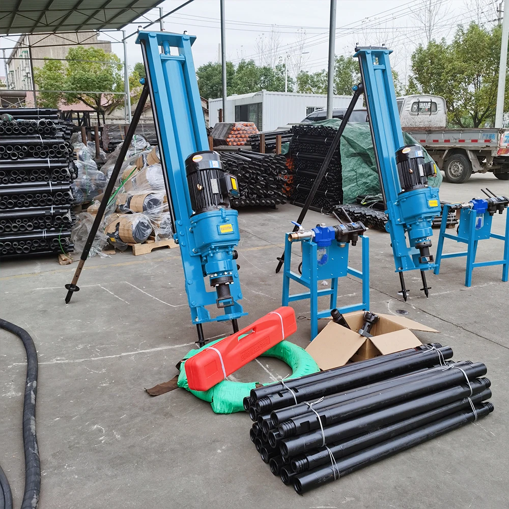 

Small Portable Dth Drilling Machine Diameter 80-130mm Borehole Underground Deep Rock Drilling Rig for Sale