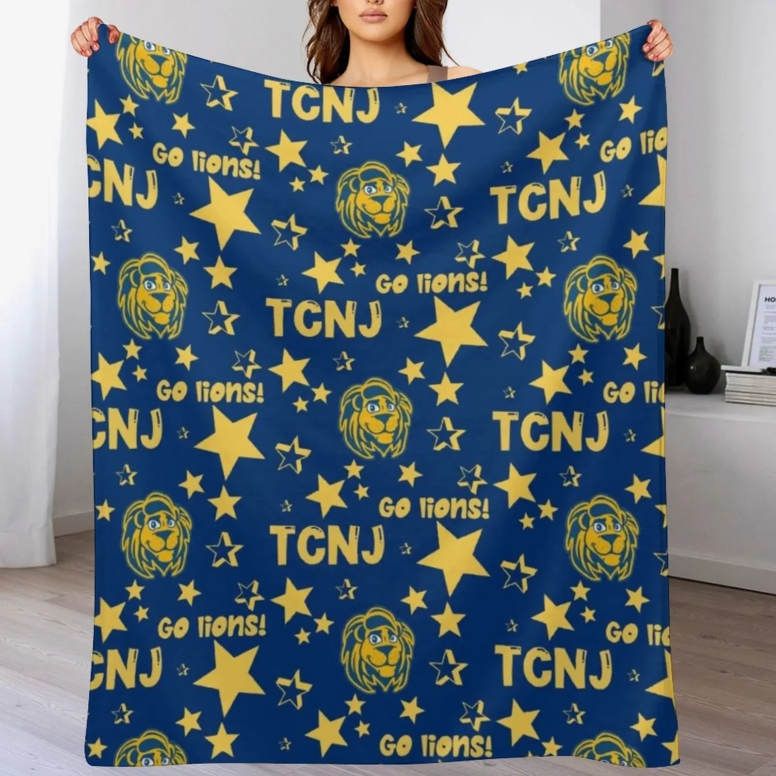 

TCNJ Collage Throw Blanket Reusable Durable Soft Blanket for All Seasons