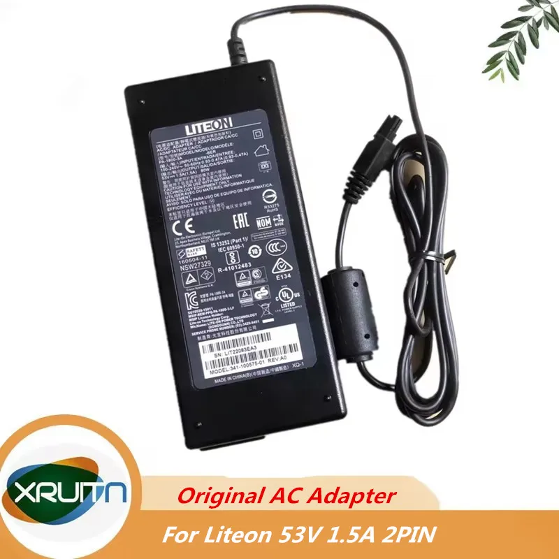Genuine 53V 1.5A 79.5W 2PIN LITEON PA-1800-3-LF PA-1800-2-LF AC Power Supply Adapter For CISCO 2960 WS-C3560CX-8PT-S Charger