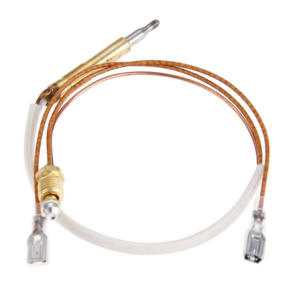 350mm Groove Type Thermocouple With 4.8mm Flat Terminal And Anti Down Switch For Gas Patio Heater Outdoor Heating Replacement Pa