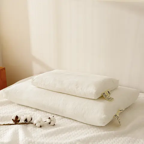 100% 순면 베개, 표준 가정용 단일 건강 수면 목 베개, 탄력성 좋은 목 보호, 30x50cm, 48x74cm, 신제품