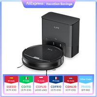 ILIFE V9Pro Robot Vacuum Cleaner with Self-Emptying Station Gyroscope Navigation, 3000Pa Suction, 2.5L Dust Bag,For Pet Hair