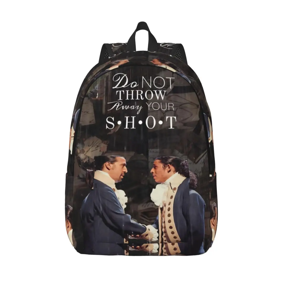 Musical Hamiltons Backpack Middle High College School Student Music American Bookbag Teens Daypack with Pocket