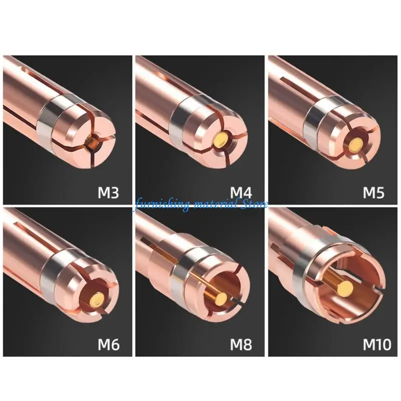 Y5GD Precisions Collet Chuck Copper Welding Torch Tip For 3/4/5/6/8/10Mm Size