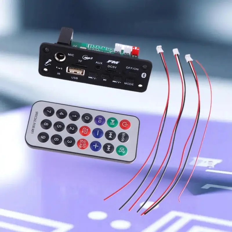 1 Set 2*3W/5W Ideal For DIY MP3 Player Projects Audio Player Set With Amplifier; Bluetooth MP3 Decoder Board